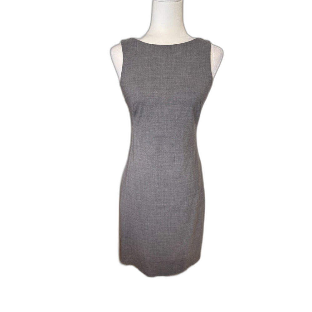 Theory | Wool Knee Length Career Dress Size 2 Office Sleeveless Basic Capsule